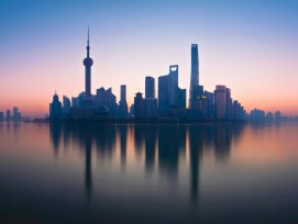 Blick auf Shanghai
