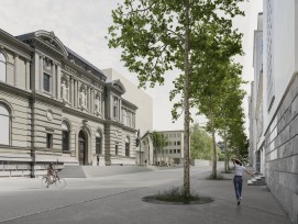 Erweiterungsgebäude und den Stettlerbau (Visualisierung)