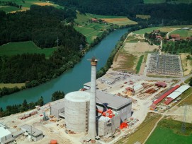 Baustelle Kernkraftwerk Mühleberg, 1970