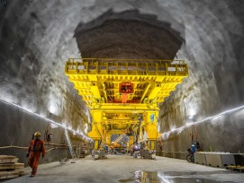 Vortriebsportal in der zweiten Gotthardröhre