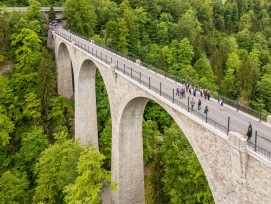 Eröffnung alte Lorzentobelbrücke nach Sanierung