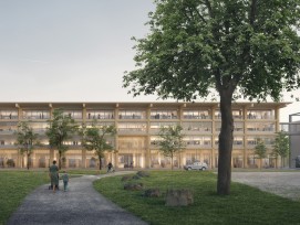 Erweiterung Rötlihof Verwaltungsneubau Solothurn Aussenansicht
