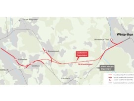 Übersichtskarte Brüttenertunnel