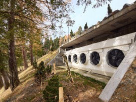 Tschuggen Grand Hotel Rückkühler Grosswärmepumpe