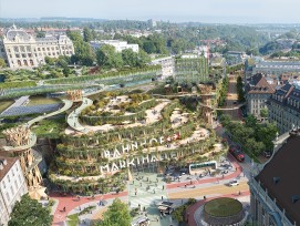 Visualisierung Grüner Raum Bahnhof Bern