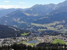 Blick auf Laax
