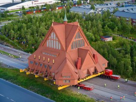Umzug der Kirche von Kiruna