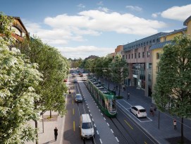 Visualisierung der Ortsdurchfahrt Birsfelden