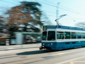 Tram in Zürich.