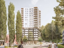 Neubau an Tribschenstrasse bei Regionalem Eissportzentrum REZ in Luzern