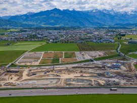 Rolex-Baustelle bei Stadt Bulle