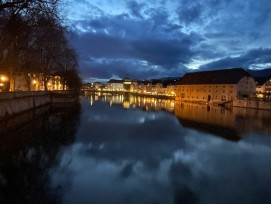 Stadt Solothurn in der Abenddämmerung