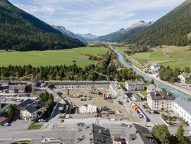 Baustelle für InnHub La Punt in La Punt Chamues-ch