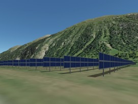 Visualisierung der Solaranlage in Samedan