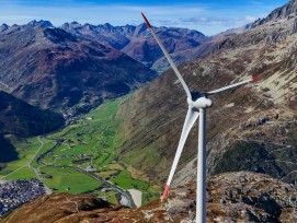 Windrad bei Göschenen.