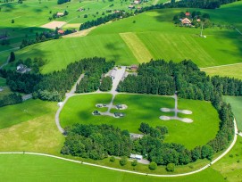 Der Übungsplatz Gubel aus der Drohnenperspektive.