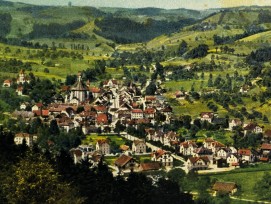 Historische Postkarte von Willisau (um 1922)