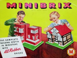 Minibrix Baukasten, Premo Rubber Co. Ltd, England, 1940er Jahre