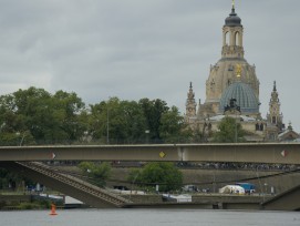 Eingestürzte Carolabrücke in Dresden,