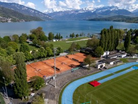 Tennisanlage auf Lachenareal in Thun