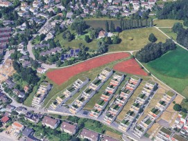 Perimeter der Photovoltaikanlage auf Brühlberg in Winterthur