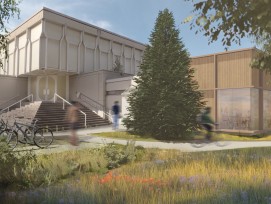 Visualisierung der Pfarrkirche Petrus Canisius in Innsbruck