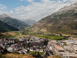 Blick auf Andermatt im Juli 2022