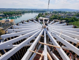 Das Asisi-Panorama in Konstanz im Bau.