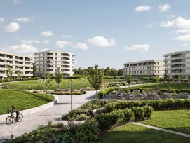 Visualisierung Überbauung Hirzenpark in Niederuzwil