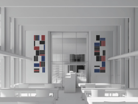 Kunst am Bau Sediments in der Nationalbibliothek