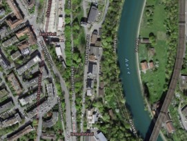 Lehnenkonstruktion zwischen Henkersbrünnli und Bierhübeli in Bern