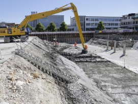 Ausgrabung bei Baustelle des Campus Biel