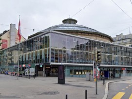 Blick auf die Stadtbibliothek Luzern