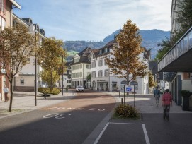 Neugestaltung von Zentrum in Küssnacht Einmündung Chlausjägergasse