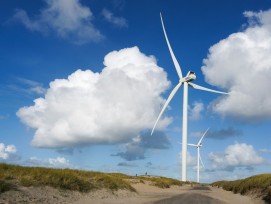 Windturbinen in Dünnen.