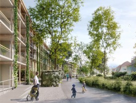 Wohnsiedlung Neue Freistatt in Thun in der Visualisierung