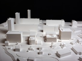 Modellfoto des Richtprojekts zur Überbauung beim Zentrum Bethlehem in Bern