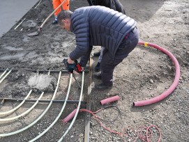 Einbau von Kollektormodulen