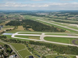 Visualisierung Pistenverlängerungen am Flughafen Zürich