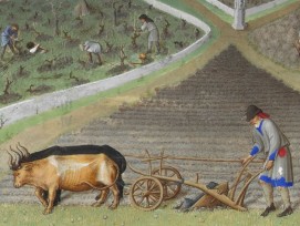 Kalenderblatt für den März, Les Très RIches Heures du duc de Berry