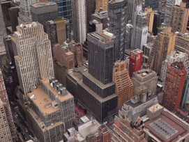Einsturzgefährdetes Hochhaus an der 42nd St in Manhattan