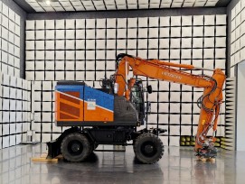 Elektrischer Bagger ZE150W im Prüflabor