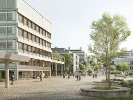 Visualisierung zum Rochardebau Portal UZH in Zürich