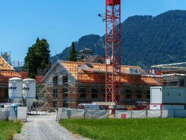 Baustelle in Interlaken