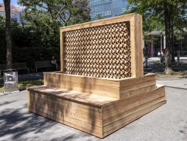 Kühlende Wand aus Keramikwürfeln TU Graz
