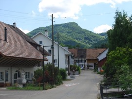Dorf Zelglingen im Kanton Baselland