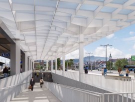 Visualisierung neuer Bahnhofplatz in Olten