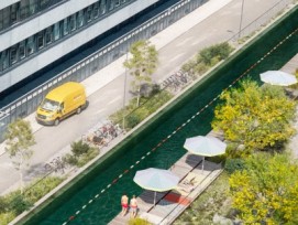 Neapalstrasse resp. Gleispool von oben gesehen. (Visualisierung)