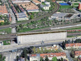 Roche-Parkhaus an der Schwarzwaldstrasse in Basel