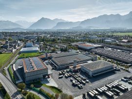 Luftbild vom Waffenplatz in Thun